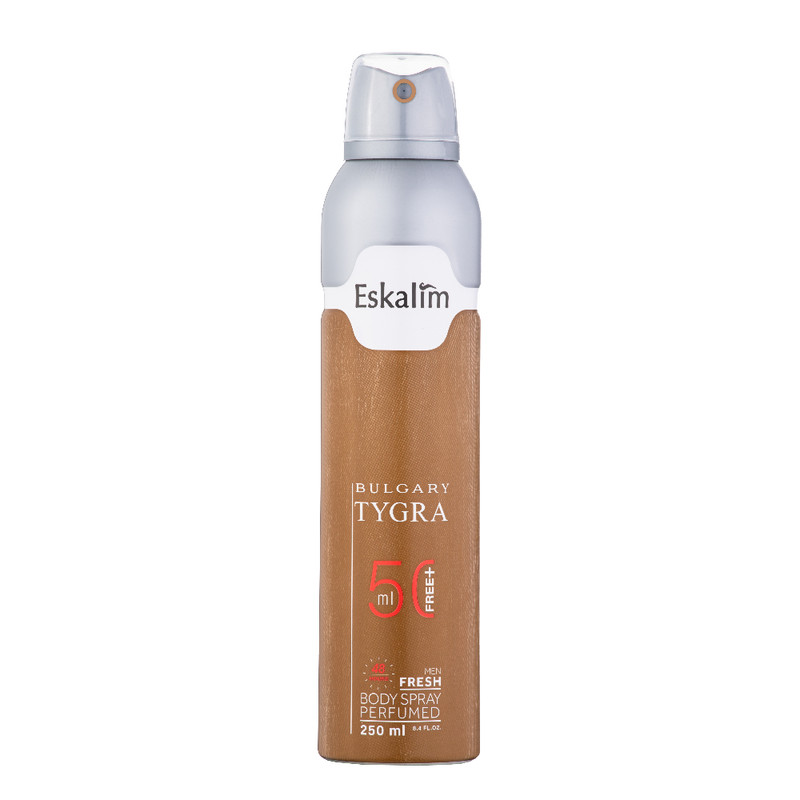 tygar بادی اسپری مردانه اسکالیم بولگاری تیگار ESKALIM BODY SPRAY BVLGARI TYGAR 250ML - Image 1