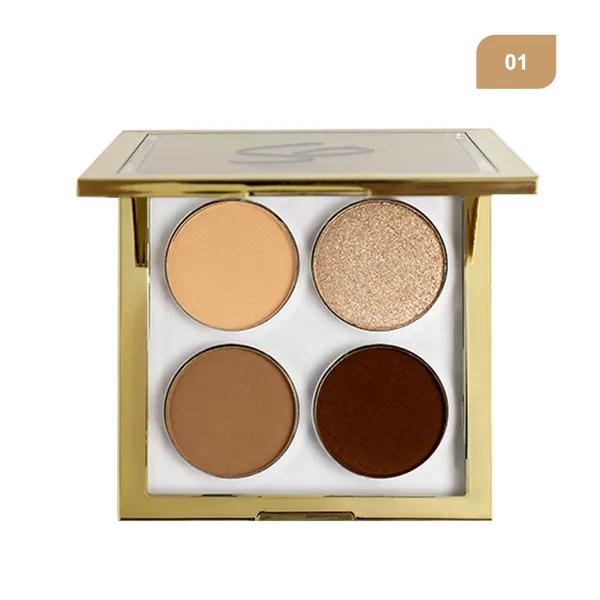 1 SO BEAUTY COSMETIC - EYES - COSMIC EYES - EYESHADOW X4 - 01 ( BEIGE NUDE ) - Image 1